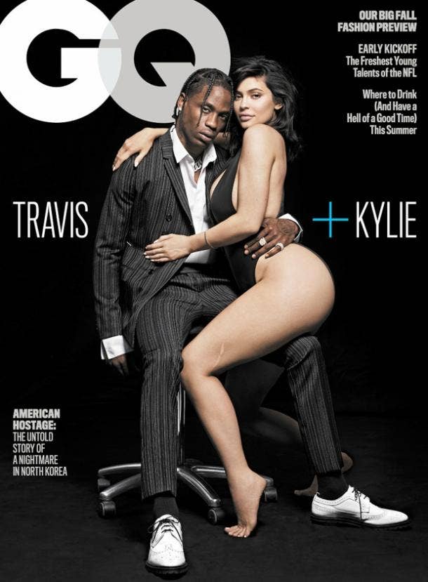 Travis Scott And Kylie Jenner Nude Gq Photo Shows Off Jenners Leg Scar 